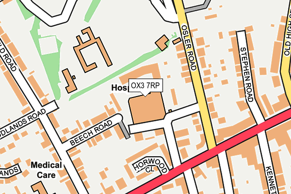 OX3 7RP map - OS OpenMap – Local (Ordnance Survey)