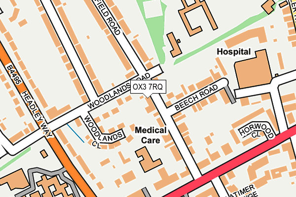 OX3 7RQ map - OS OpenMap – Local (Ordnance Survey)