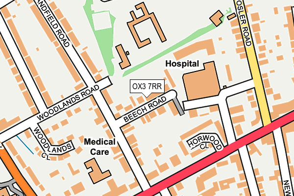 OX3 7RR map - OS OpenMap – Local (Ordnance Survey)