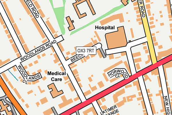 OX3 7RT map - OS OpenMap – Local (Ordnance Survey)