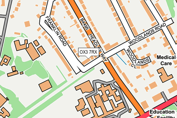 OX3 7RX map - OS OpenMap – Local (Ordnance Survey)