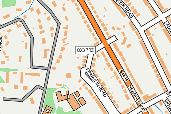 OX3 7RZ map - OS OpenMap – Local (Ordnance Survey)