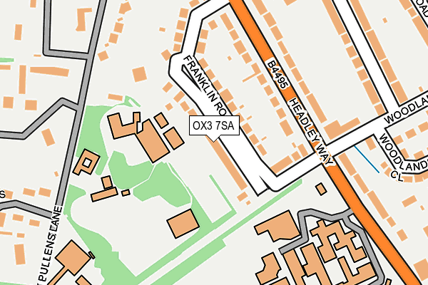 OX3 7SA map - OS OpenMap – Local (Ordnance Survey)