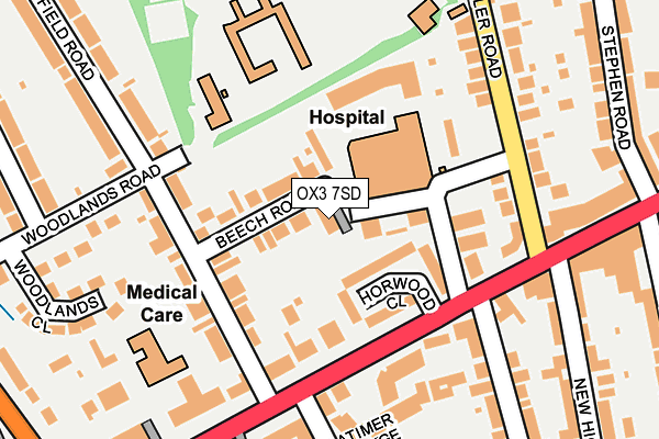 OX3 7SD map - OS OpenMap – Local (Ordnance Survey)