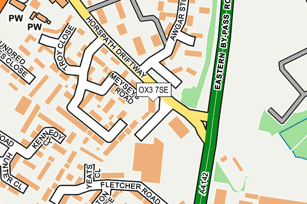 OX3 7SE map - OS OpenMap – Local (Ordnance Survey)