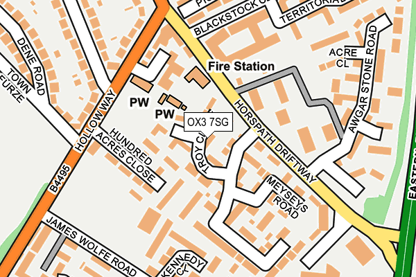 OX3 7SG map - OS OpenMap – Local (Ordnance Survey)