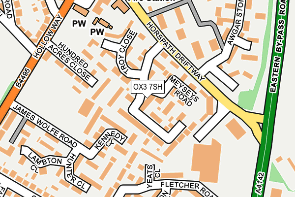 OX3 7SH map - OS OpenMap – Local (Ordnance Survey)