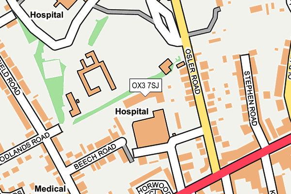 OX3 7SJ map - OS OpenMap – Local (Ordnance Survey)