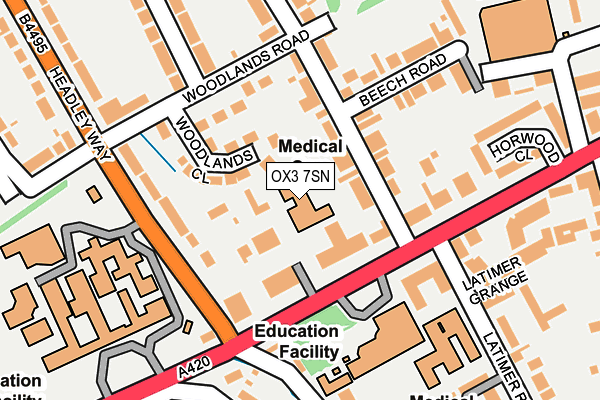 OX3 7SN map - OS OpenMap – Local (Ordnance Survey)