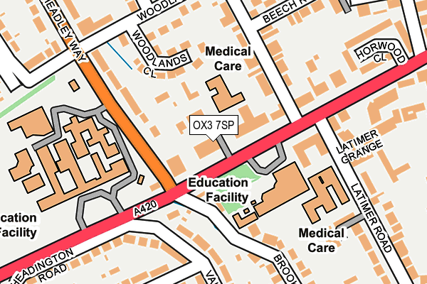 OX3 7SP map - OS OpenMap – Local (Ordnance Survey)