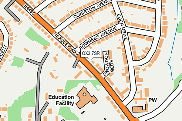 OX3 7SR map - OS OpenMap – Local (Ordnance Survey)