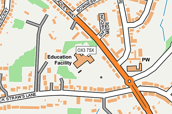 OX3 7SX map - OS OpenMap – Local (Ordnance Survey)