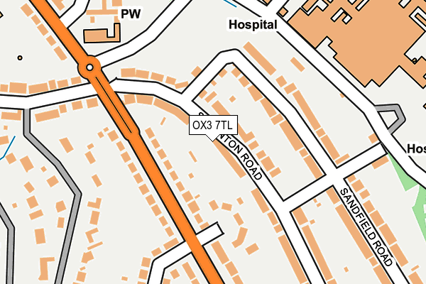 OX3 7TL map - OS OpenMap – Local (Ordnance Survey)