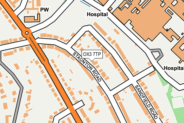 OX3 7TP map - OS OpenMap – Local (Ordnance Survey)