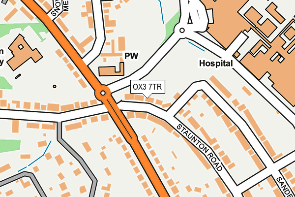 OX3 7TR map - OS OpenMap – Local (Ordnance Survey)