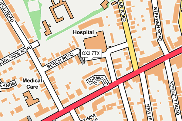 OX3 7TX map - OS OpenMap – Local (Ordnance Survey)