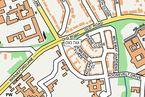 OX3 7XA map - OS OpenMap – Local (Ordnance Survey)