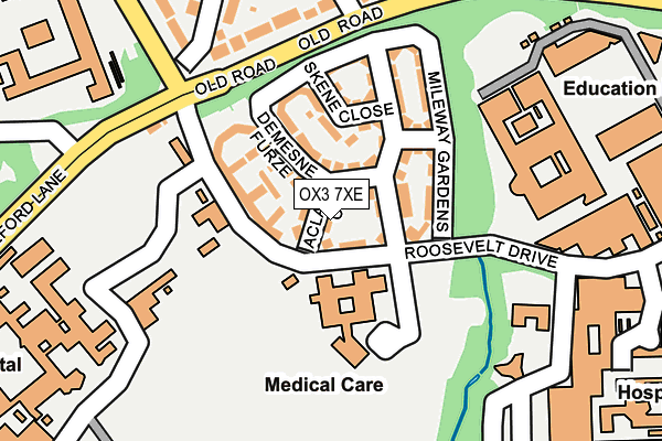 OX3 7XE map - OS OpenMap – Local (Ordnance Survey)