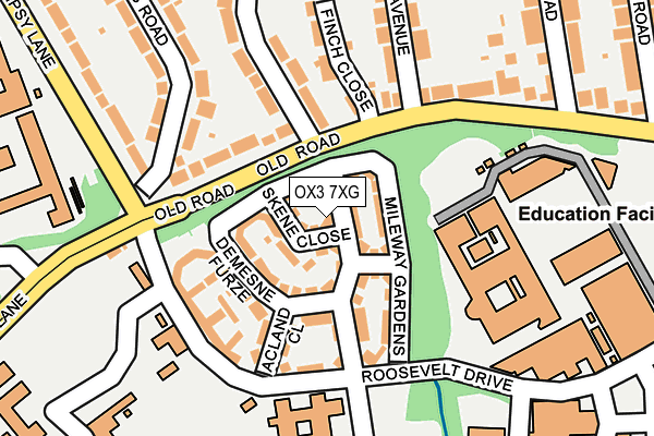 OX3 7XG map - OS OpenMap – Local (Ordnance Survey)