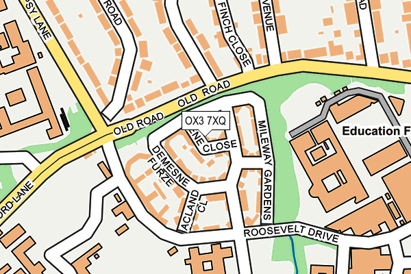OX3 7XQ map - OS OpenMap – Local (Ordnance Survey)