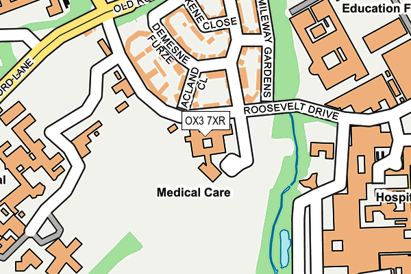 OX3 7XR map - OS OpenMap – Local (Ordnance Survey)