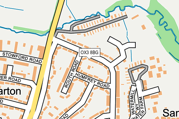 OX3 8BG map - OS OpenMap – Local (Ordnance Survey)