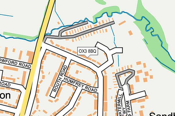 OX3 8BQ map - OS OpenMap – Local (Ordnance Survey)