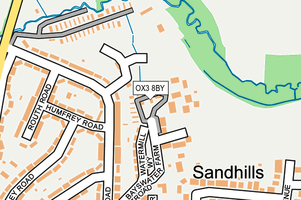 OX3 8BY map - OS OpenMap – Local (Ordnance Survey)