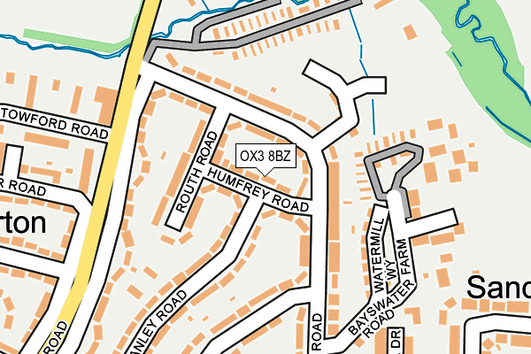 OX3 8BZ map - OS OpenMap – Local (Ordnance Survey)