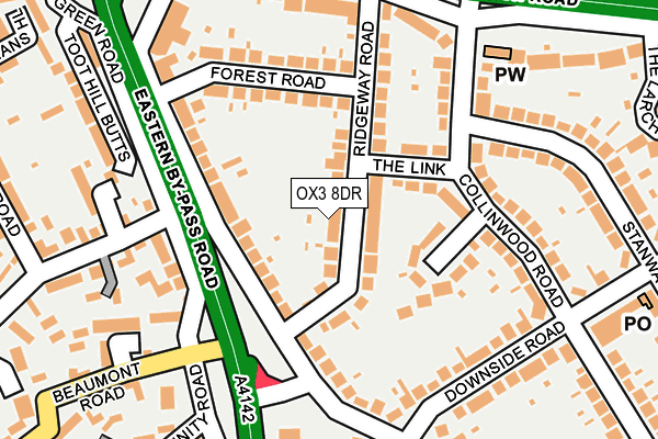 OX3 8DR map - OS OpenMap – Local (Ordnance Survey)