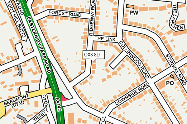 OX3 8DT map - OS OpenMap – Local (Ordnance Survey)