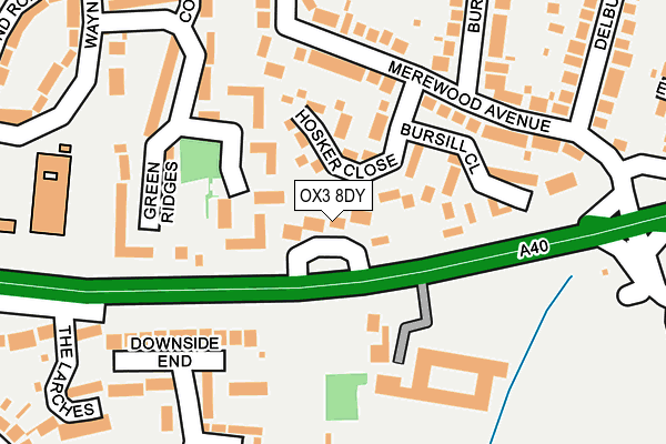 OX3 8DY map - OS OpenMap – Local (Ordnance Survey)
