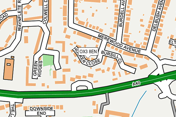 OX3 8EN map - OS OpenMap – Local (Ordnance Survey)