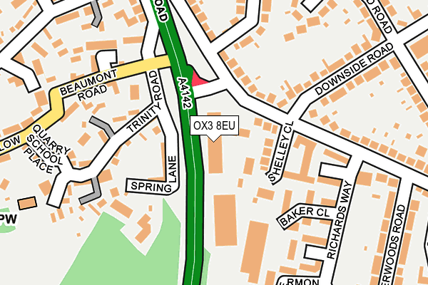 OX3 8EU map - OS OpenMap – Local (Ordnance Survey)