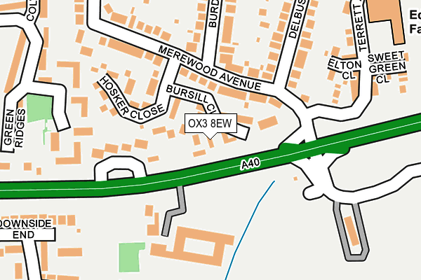 OX3 8EW map - OS OpenMap – Local (Ordnance Survey)