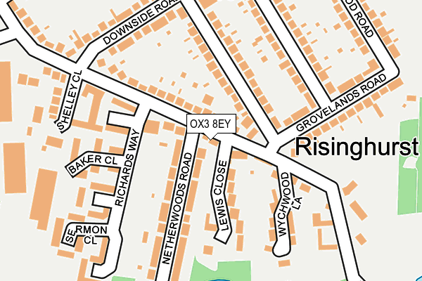 OX3 8EY map - OS OpenMap – Local (Ordnance Survey)