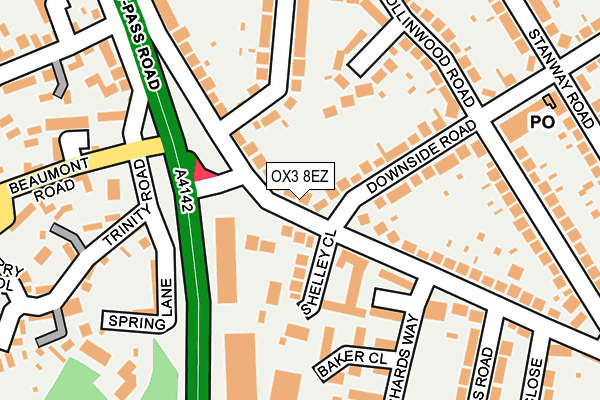 OX3 8EZ map - OS OpenMap – Local (Ordnance Survey)