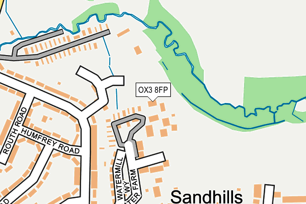 OX3 8FP map - OS OpenMap – Local (Ordnance Survey)