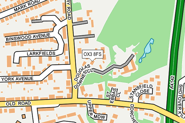 OX3 8FS map - OS OpenMap – Local (Ordnance Survey)