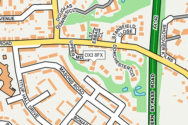 OX3 8FX map - OS OpenMap – Local (Ordnance Survey)