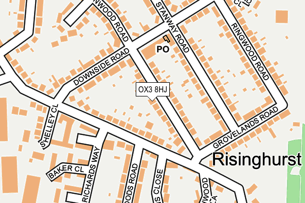 OX3 8HJ map - OS OpenMap – Local (Ordnance Survey)