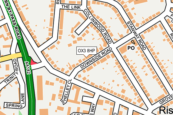 OX3 8HP map - OS OpenMap – Local (Ordnance Survey)