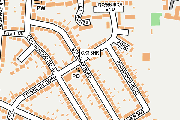 OX3 8HR map - OS OpenMap – Local (Ordnance Survey)