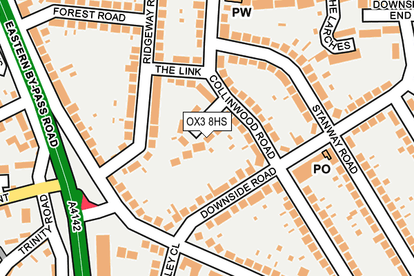 OX3 8HS map - OS OpenMap – Local (Ordnance Survey)