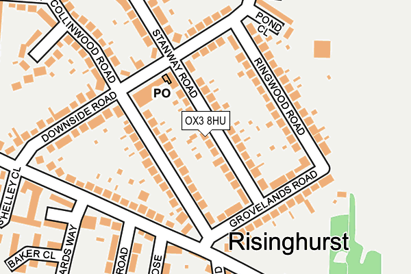 OX3 8HU map - OS OpenMap – Local (Ordnance Survey)