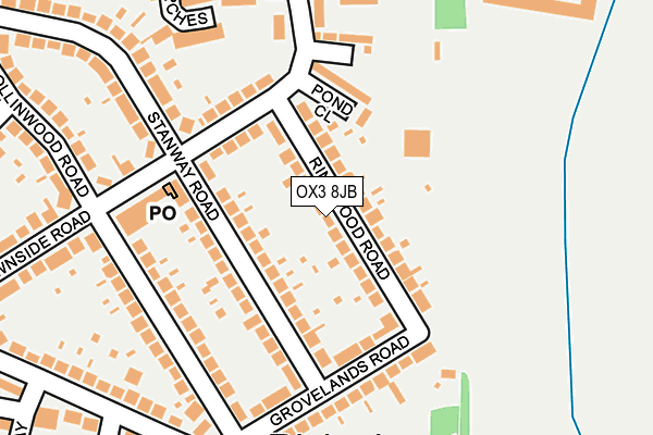 OX3 8JB map - OS OpenMap – Local (Ordnance Survey)