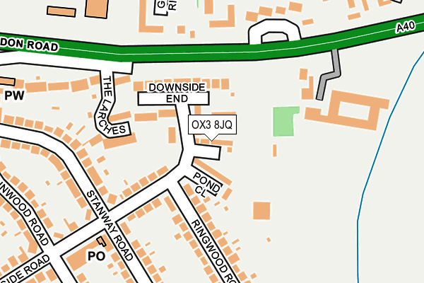 OX3 8JQ map - OS OpenMap – Local (Ordnance Survey)