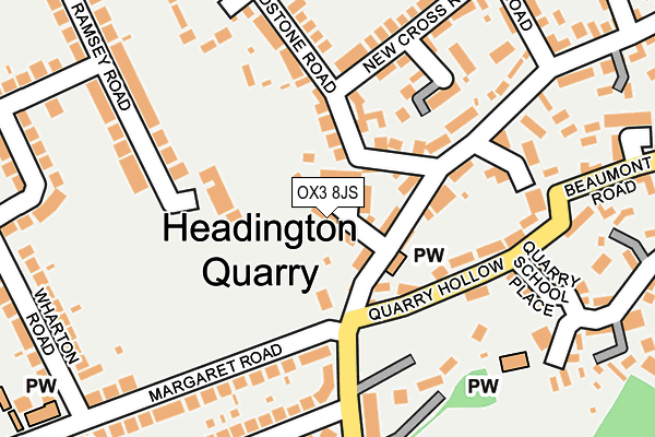 OX3 8JS map - OS OpenMap – Local (Ordnance Survey)