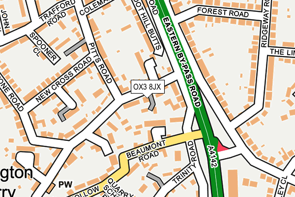 OX3 8JX map - OS OpenMap – Local (Ordnance Survey)