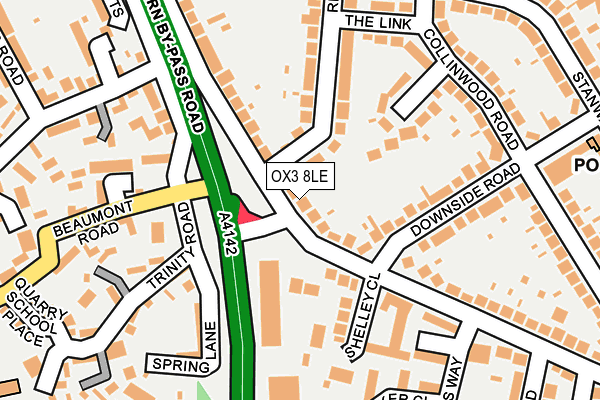 OX3 8LE map - OS OpenMap – Local (Ordnance Survey)